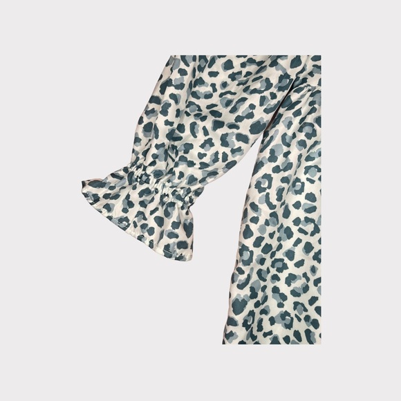 Janie and Jack Green Animal Print Dress - Picture 4 of 6